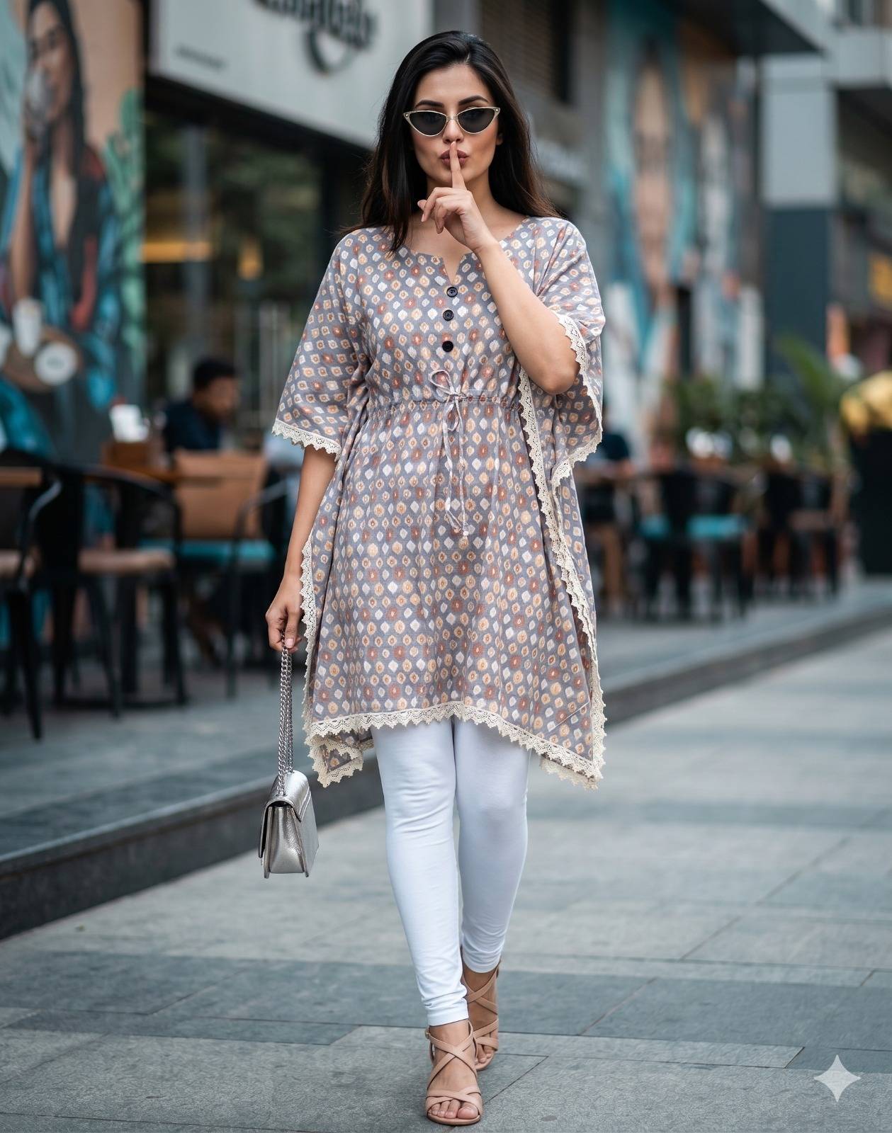  LADY  KAFTAN By Kaamiri 01 To 08 Series Beautiful Festive Suits Colorful Stylish MUSLIN Kaftan At Wholesale Price